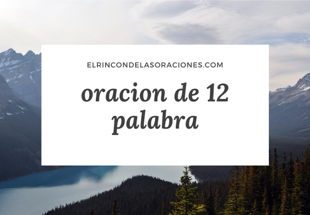 oracion de 12 palabra