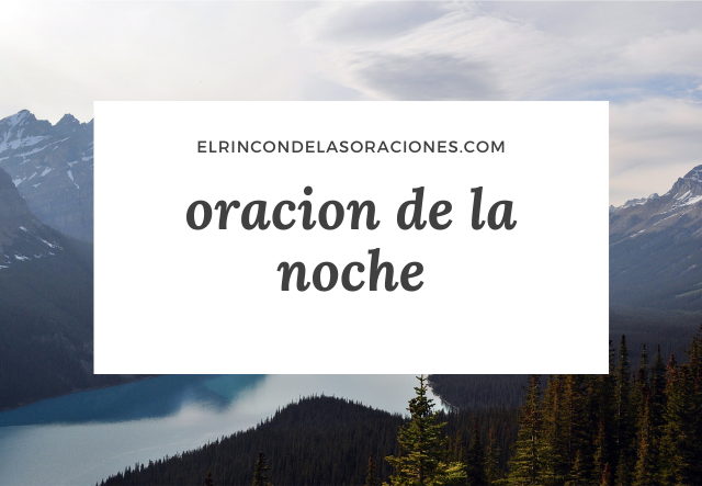 oracion de la noche