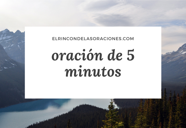 oración de 5 minutos