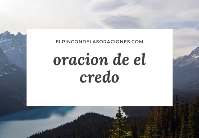 oracion de el credo