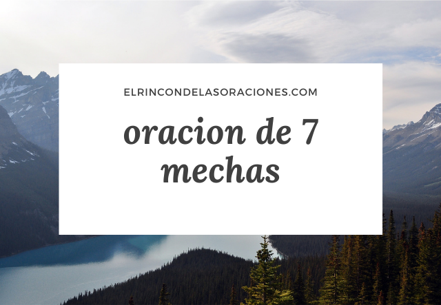 oracion de 7 mechas