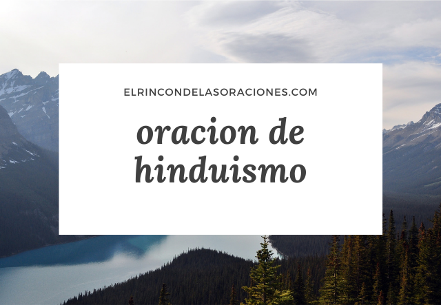 oracion de hinduismo