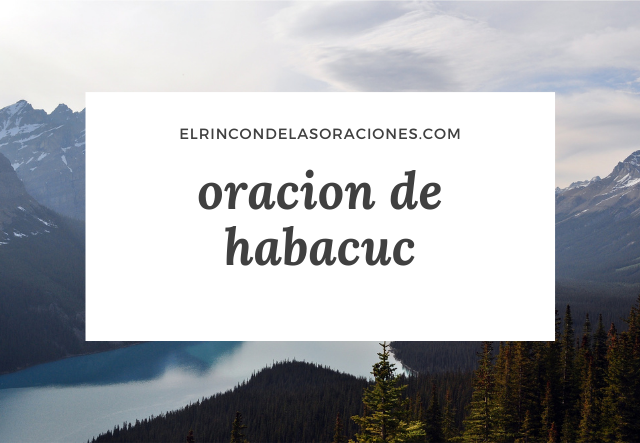 oracion de habacuc