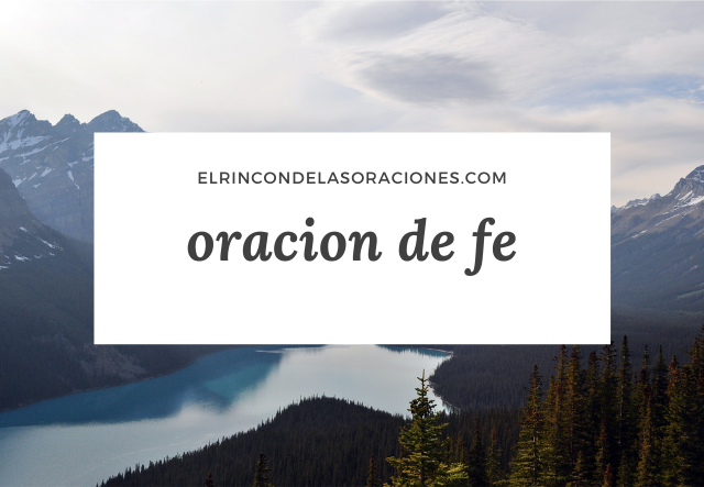 oracion de fe