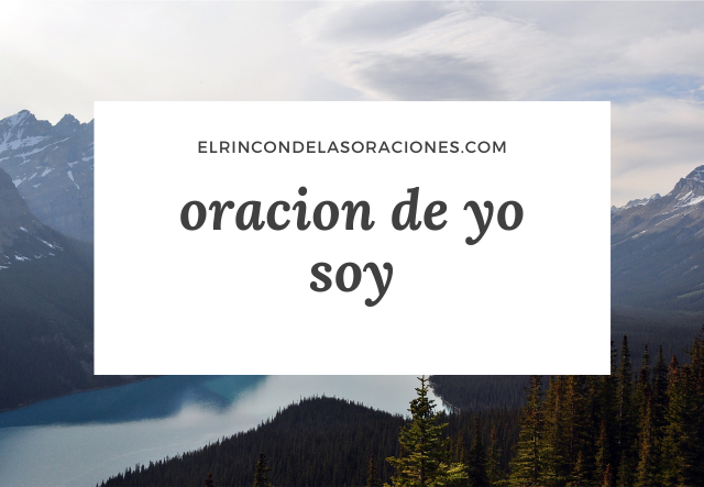 oracion de yo soy