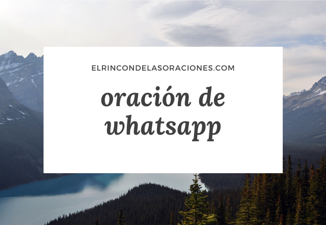 oración de whatsapp