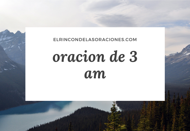 oracion de 3 am