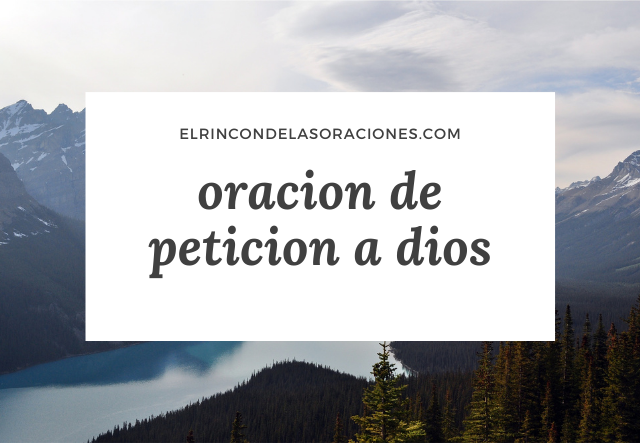 oracion de peticion a dios